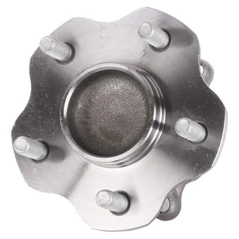 Front view of Rear Wheel Bearing And Hub Assembly All In One For Nissan Qashqai 2017 2019 Rogue 2014 2019 And Rogue Sport 2017 2019 5 Lug