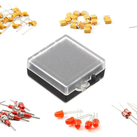 Anti Static Chip Case With Transparent Lid And Black Base Compact Electronics Parts Organizer Box For Safe Storage And Static Shielding Of Small Components 1.57 X 1.38 X 0.59 Inches among electronic parts