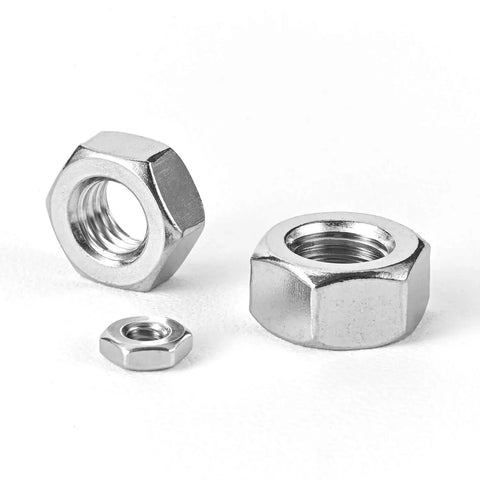 M4 Stainless Steel Nuts 304 Grade 18-8 Bright Finish Full Thread Anti Corrosion Coarse Hardware For Boats Dock And Car 100 Pack