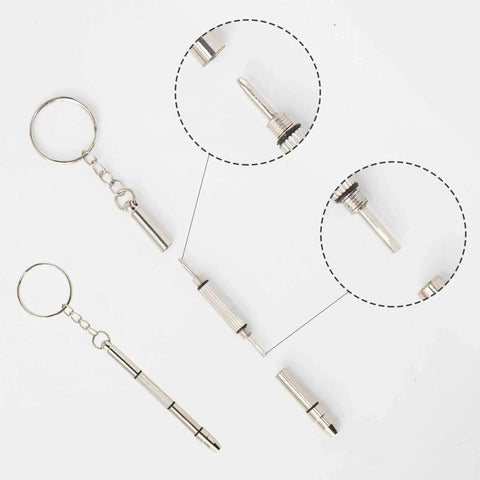 Micro Eyeglass And Sunglass Repair Screws Kit With Nuts, Stainless Steel Tiny Screws Assortment For Spectacles And Watches, Includes Mini Screwdriver