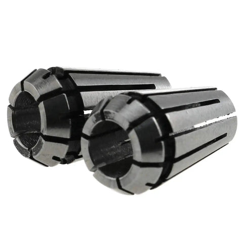 Two 1/4 Inch ER11 Collet Chucks for CNC Milling, Engraving Machines, 65Mn Steel, durable tooling accessories for precise wood and metal work