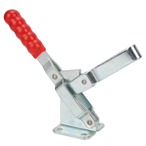 Built Tough Quick Release Vertical Toggle Clamp For Woodworking Jigs And Fixtures, 370Kg Clamping Force, Galvanized Steel Build