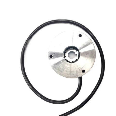 Electromagnetic brake plate for forklift, DC24V, metal round rotor with central hub and attached cable