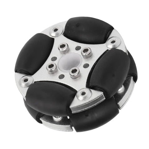 Omnidirectional 48mm Double Aluminum Alloy Wheel for Robotics and Robotic Competition 360 Degree Rotatable 3kg Load Capacity