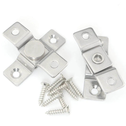 360 Degree Rotating Stainless Steel Concealing Hinges for Door Pivot Easy Install Rust Resistant and Corrosion Proof Heavy Duty 2 Pack