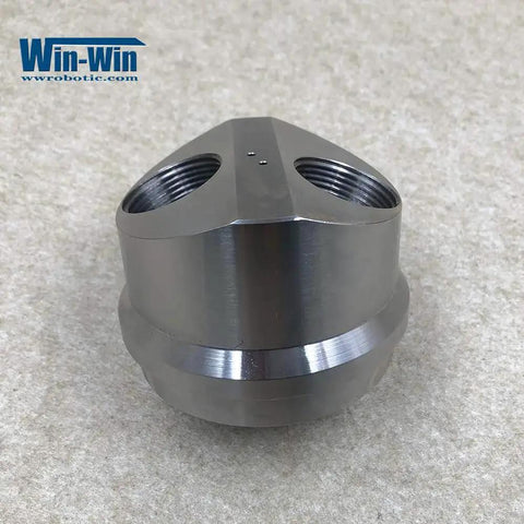 Front view of Waterjet Spare Parts Pump Intensifier Suction Check Valve Body CP022040/591 for BFT BHDT machines.