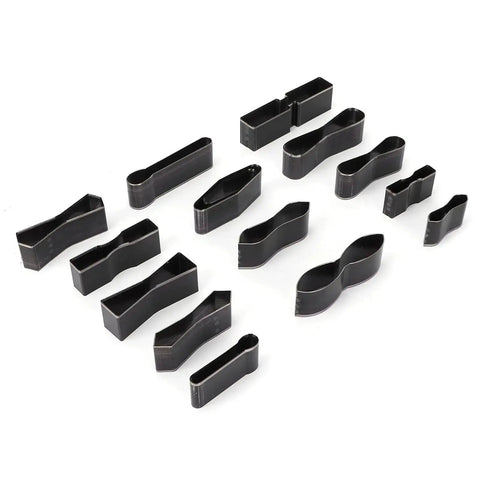 Pro Grade 15 Pcs Leather Cutting Dies Set With Hole Hollow Cutter Tools For DIY Leather Crafting And Fabric Projects Metal Punch Kit