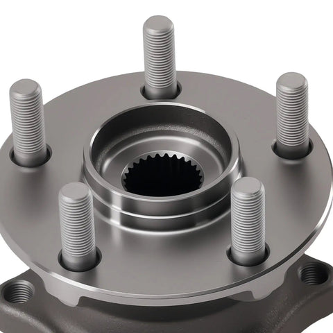Close-up view of Two Piece Beefy Rear Wheel Bearing And Hub Assembly 512401 Fit Scion FRS 2013 2016 with 5 lug studs and ABS