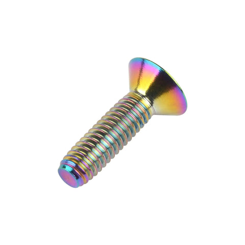 Titanium M4x15mm Countersunk Flat Head Hex Socket Cap Screw Multicolor DIN7991 for Bikes