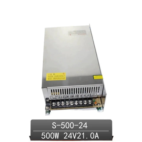 Powerful 500W 24V 20A Single Output Switch-Mode Power Supply LED SMPS Driver With Stable Regulation And Overload Protection S-500-24