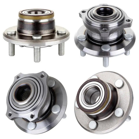 Front And Rear Wheel Bearing Hub Assembly 5 Lug Fits Chrysler 300 2005-2009 Dodge Charger 2006-2009 Dodge Magnum 2005-2008 513224 512301 Replacement For Both Front And Rear Wheels, showing multiple metallic assemblies with 5-lug design.