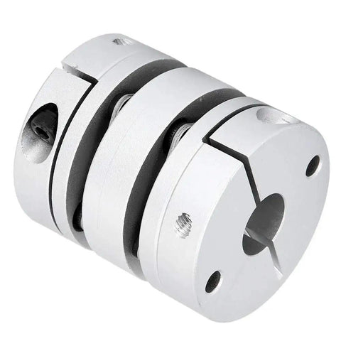 Aluminum alloy shaft coupling adapter, silver, GL 44x50-14x14 motor sleeve for pumps and fans