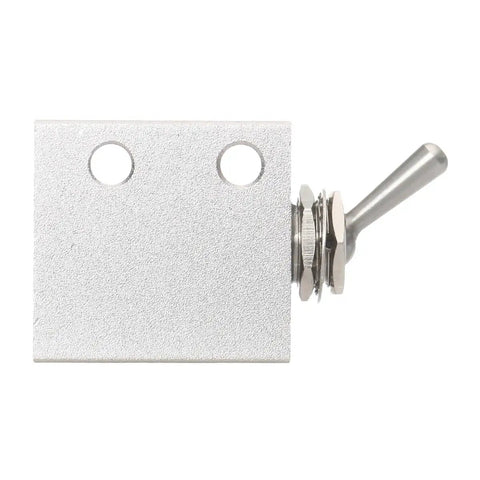 Side view of Hand Operated Pneumatic Knob Switch Valve Three Port Two Position Normally Closed With One Eighth Inch Thread, compact size