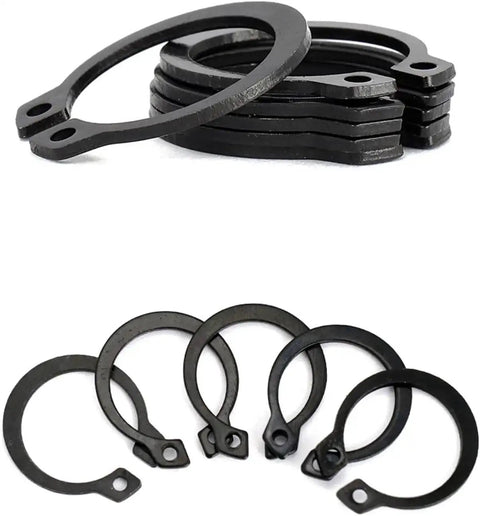 20 Piece External Circlips C Clip Snap Ring Set 65Mn Steel 58Mm 60Mm 62Mm 65Mm 68Mm For Cars Auto Engines Valves And Bearings Durable Black Plated Heavy Duty Retaining Rings Kit
