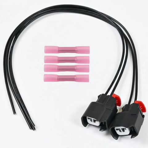 Abs Wheel Speed Sensor Connector Pigtail Wiring Harness Plug N Play 12 Inch 18 Gauge Tinned Copper Wire Replacement For Jeep Chrysler Dodge Ford Chevrolet GMC Lincoln Cadillac Fits 645-134 S-1895 19352068 3U2Z14S411BXAB 5183448AA 68065018AA with connectors