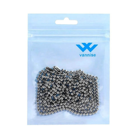Packaged Stainless Steel Ball Chain 3.2mm Pull Chain 36 Inch, Rustproof With Strong 40 Pound Pull, 2 Pack With 4 Free Connectors