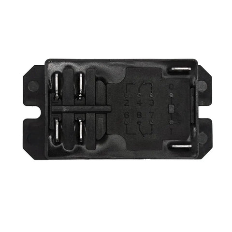 Top view of Beefy 12V DC 30A High Power DPST NO Relay Chassis Mount General Purpose Pack Of 2 for heavy industrial applications