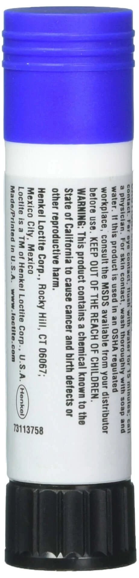 Blue Threadlocker Stick For Metal Threads, Medium Strength Anaerobic Threadlocker, Wax Like Self Feeding Applicator, 9g, Single Use
