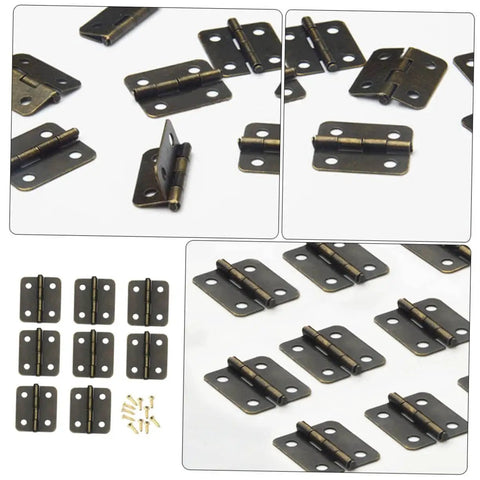 Heavy Duty Spring Hinges Kit 500 Pieces For Boxes And Cabinets With Screws Miniature Iron Hinges For Jewelry Boxes