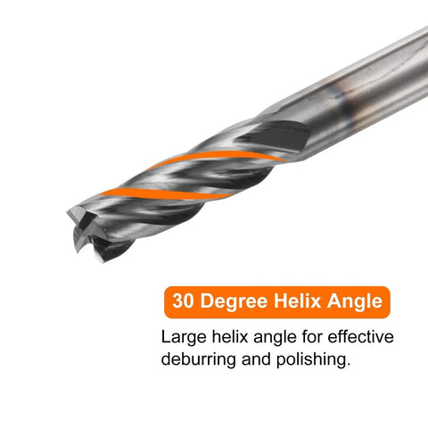 Carbide Square Nose End Mill Bit For Hardened Steel 11 64th Inch Cut Diameter 4 Flutes TiAlN Coated Milling Cutter 30 Degree Helix
