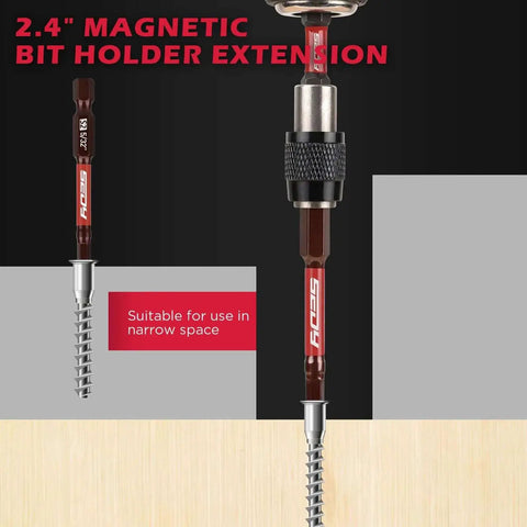Ultimate 21 Piece 2.5 Inch Hex Head Allen Wrench Drill Bit Set With One Quarter Inch Hex Driver Bits, Magnetic Impact Bit Holder