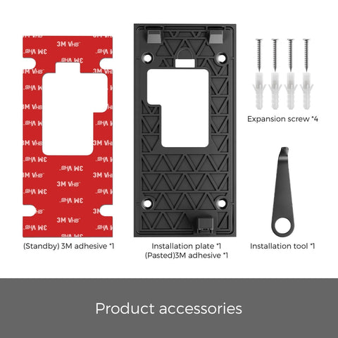 No Drill Doorbell Mount With Mega Strong 3M VHB Adhesive Battery Video Doorbell Holder For Renters And Offices Damage Free Kit