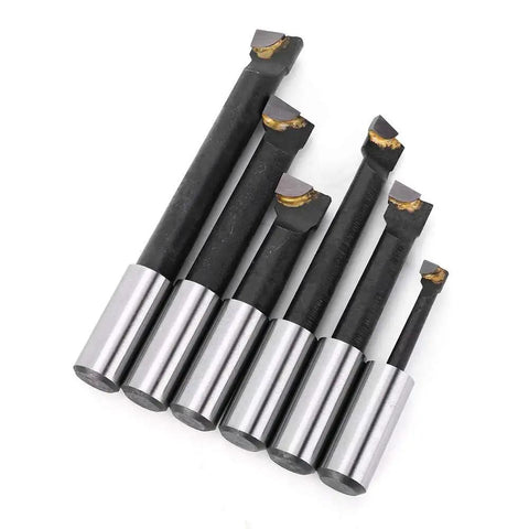 12 Piece F1 Type Five Eighths Inch Boring Cutter CNC Milling Tools Kit Set High Speed Steel Precision Crafted Long Service Life