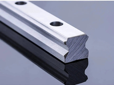 Close-up view of Beefy Square Linear Guide Rail Kit 1000mm With Two HGH20CA Carriages HGR20 Set For CNC Machines And DIY Projects