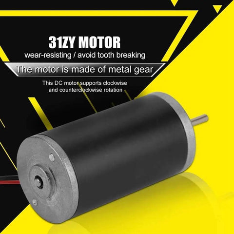 High Speed Permanent Magnet DC Motor 6V 12V 24V 3500-8000 RPM with CW CCW Control for DIY generator and small machines