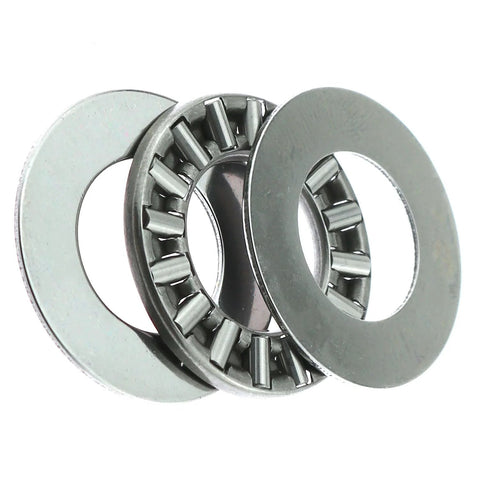 Thrust needle roller bearings with TRA815 washers, metal, 2 bearings + 4 washers, 1/2 in bore, 15/16 in OD