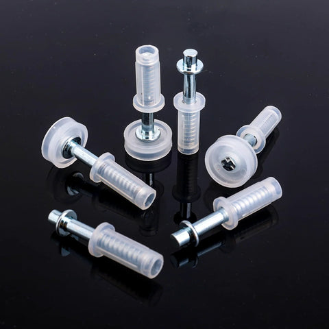 Six Piece Bi-Fold Door Top Roller Guide Wheels And Top Pivot Kit With Spring Loaded for folding doors on black surface