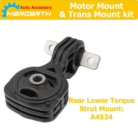 Rear lower torque strut mount A4534 from set of 4 engine mounts and transmission mounts for 2006 2011 Honda Civic 1.8L automatic