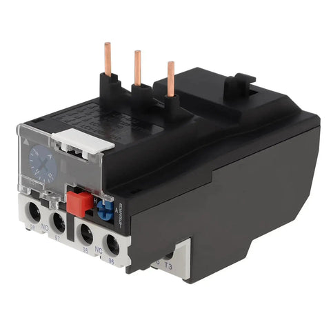 JR28-D3 Thermal Overload Relay For Electric Motors, 9-13A phase break protection, black compact design, industrial equipment use