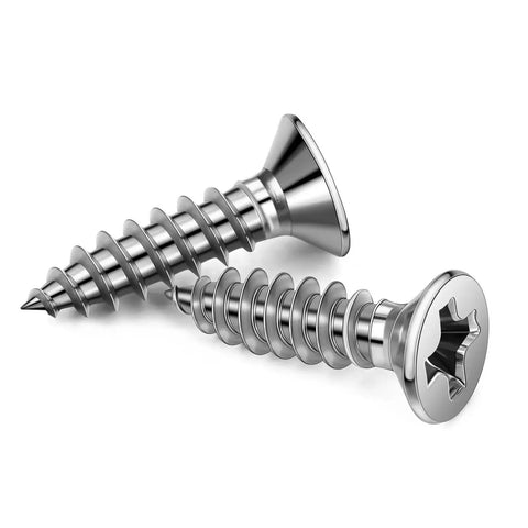 Close-up of metal mounting screws from Canvas Twist Lock Fasteners 10 Sets For Marine Use Turn Button Fasteners Eyelets And Stud Mounting Screws Kit