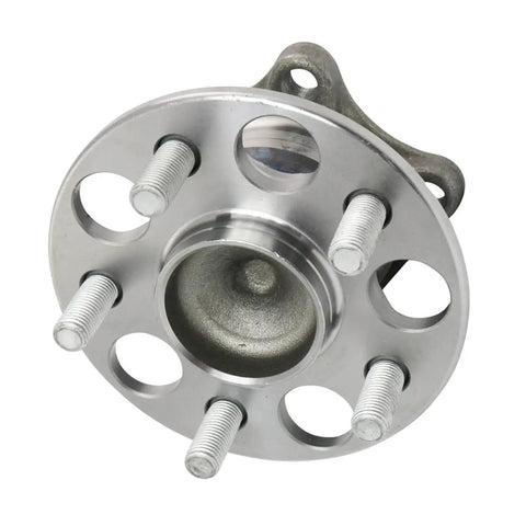 Front view of a 2 Rear Wheel Bearing And Hub Assembly Set For Toyota Corolla 2019-2023 Prius 2016-2022 Prius Prime 2017-2022 And Lexus CT200h 2011-2017 5 Lug With ABS Direct Fit, showing circular bearing hub with 5 lugs.