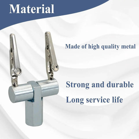 Magnetic Soldering Wire Clip Holder For Stable Welding And Auto Wiring Removable Clip Parts Hands Free Positioning On Any Metal Table 55000 Soldering Wire Holder Garage Ready Tool For Precision Wiring And Repair Gugaguga close-up view of metal clips