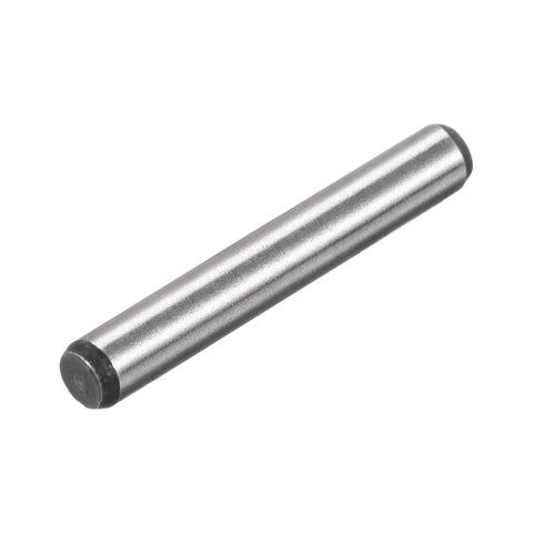 One Eighth Inch By Seven Eighth Inch Dowel Pins, Heat Treated Alloy Steel For Extra Hardness, Bright Finish, Side View