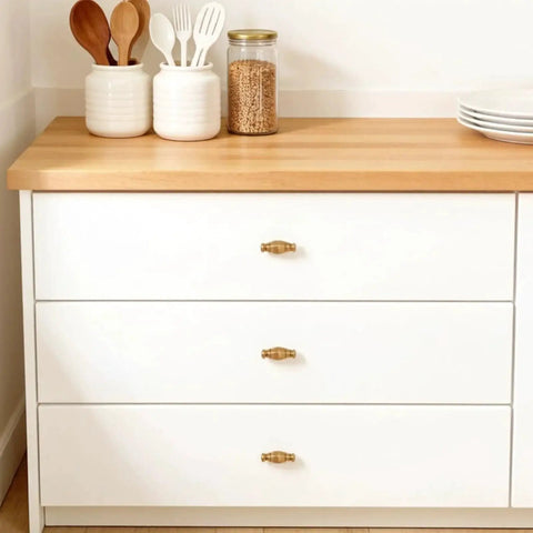 White dresser with 10 Pack Champagne Bronze Bar Cabinet Knobs Zinc Alloy Furniture Drawer Pulls Modern Cabinet Hardware