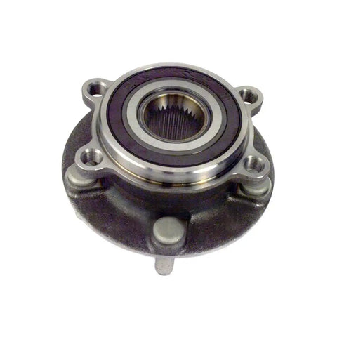 Two Piece Wheel Bearing And Hub Assembly Set For 6 And CX 5 2013 To 2018 Front Left And Right Hubs Replacement Kit Built To Last Durable Precision Fit Easy Install OE Style Hub Bearings shown close-up.