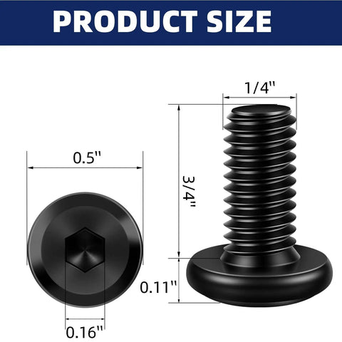 Flat Head Socket Head Screws For Furniture Bolts Set In Stainless Steel 304 With Black Oxide Finish Fully Threaded Countersunk Connectors