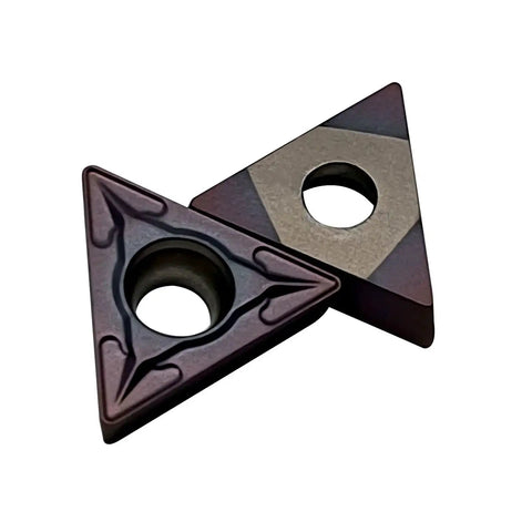 Rugged Carbide Turning Inserts 20 Pcs TCMT21.51 TCMT110204 for lathe tool holders, PVD coated, ideal for steel and stainless steel.