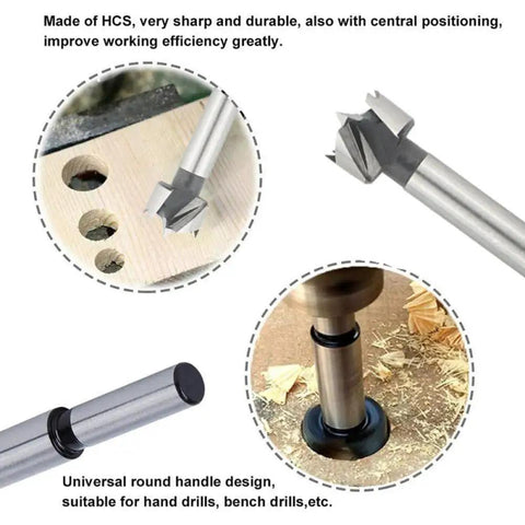 Versatile 6Mm-72Mm Hinge Boring Drill Bits With Self-Centering Hole Saw For Woodworking Projects, shown in use with precise hinge positioning and durable steel construction. Adjustable range for precise door hinges, 20Mm bit size included, SAMEZA.