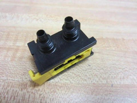 Manifold P-027050-00001 replacement for Bosch Rexroth systems, single block with valve-mounting ports, top view