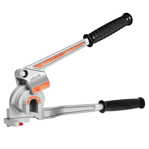 3 In 1 Tube Bender For Copper And Aluminum Pipes, Handy Manual Level Bending Tool with dual handles and measurement markings visible
