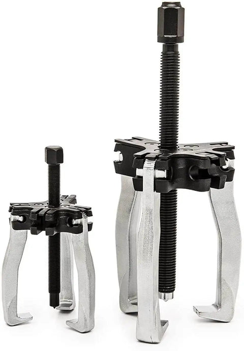 Heavy Duty Ratcheting Puller Set For Automotive Internal And External Pulls 2 And 5 Ton Converts To Two Or Three Leg Pullers Easy Jaw Connection And Quick Release Ideal For Pulley Removals And Gearbox Work featuring metal construction with adjustable legs