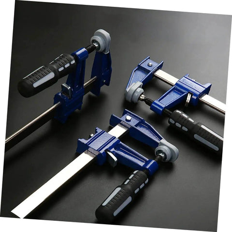 Heavy Duty F Clamp Woodworking Clip Fixture With Quick Release Trigger And Ergonomic Handle For Easy One Hand Operation Pro Grade