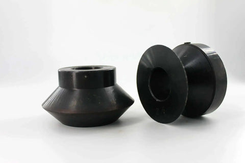 90 Degree Hem Roll Die Set for Bead Rollers, 12.7mm One Half Inch Step One, black oxide coated, displayed on a white background