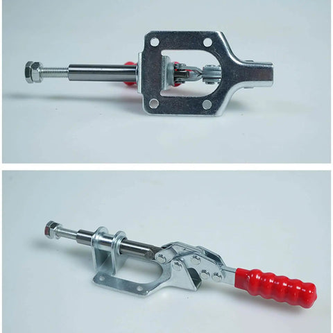 Toggle Clamp With Quick Release For Woodworking Jigs And Fixtures, 330.69 Lbs Holding Capacity, Push Pull Action, Heavy Duty Model GH 302 FM
