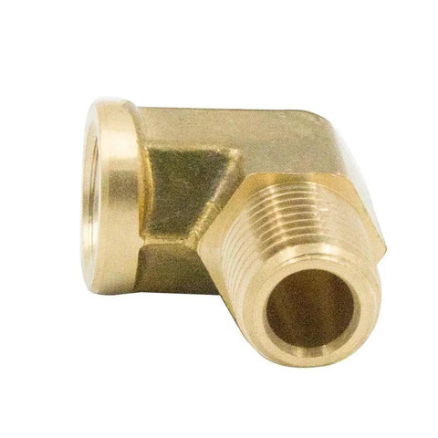 Forged Brass 90 Degree Street Elbow Pipe Fitting One Eighth Inch NPT Female To One Eighth Inch NPT Male DIY Friendly Corrosion Resistant