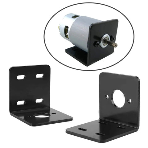 Beefy Heavy Duty 12V And 24V DC Motor Mounting Bracket L Shape Holder For Micro 775 Motors High Hardness Metal Base Easy Install